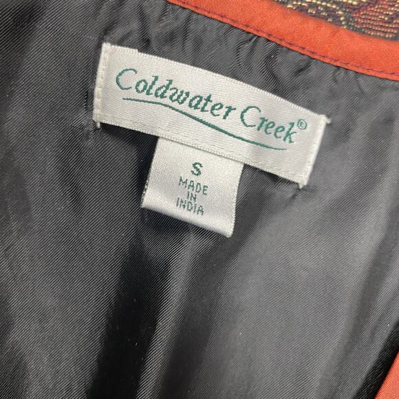 Vintage Coldwater Creek Womens Size S Quilted Embroidered Button Up Vest - Picture 6 of 7